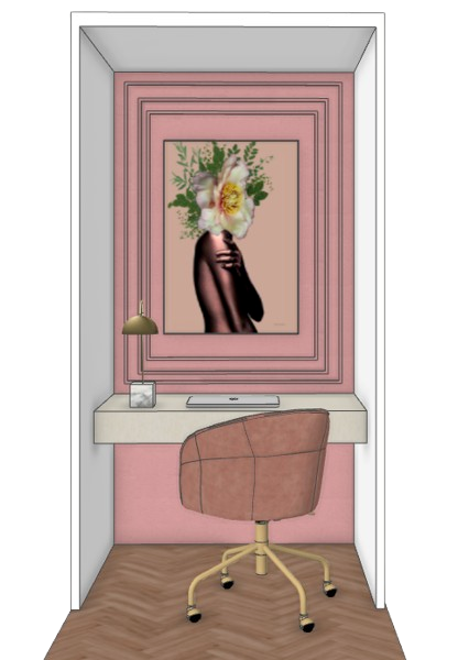 Pink Home Office